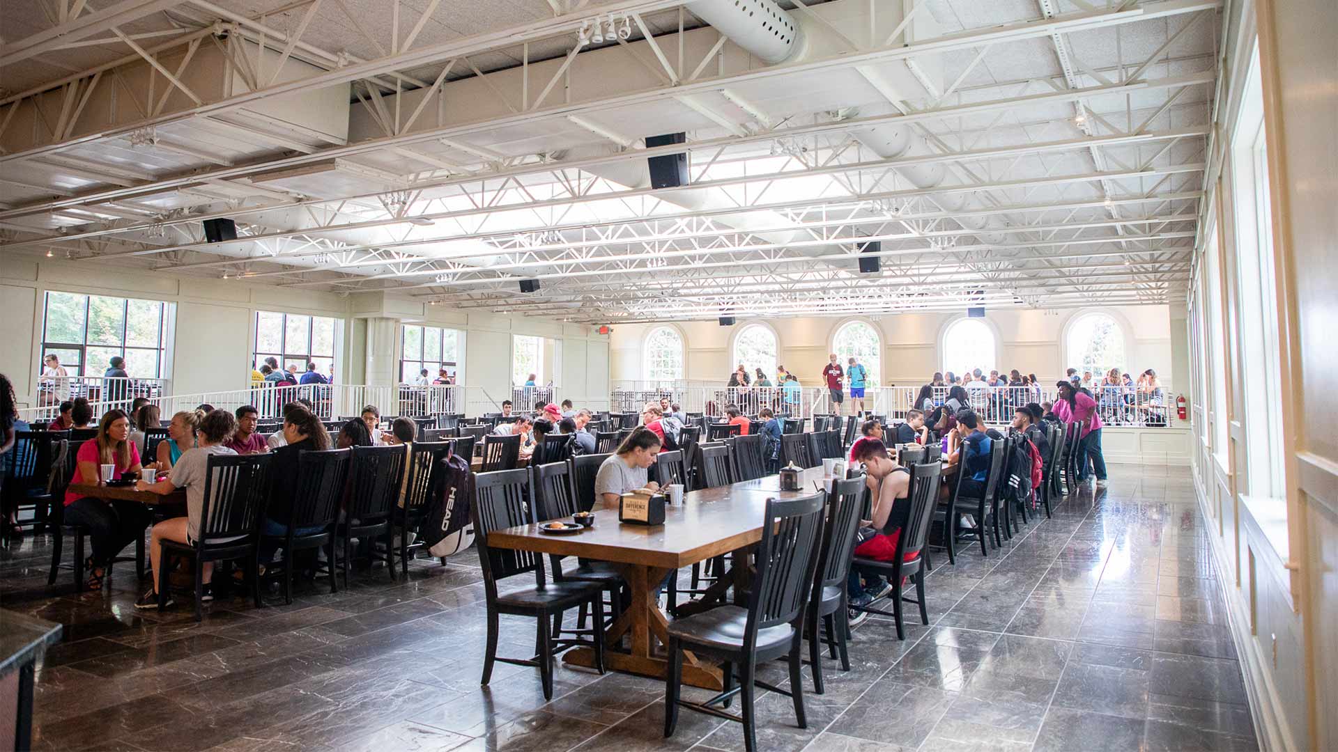 The renovations created a space where people are excited to sit down and eat together.