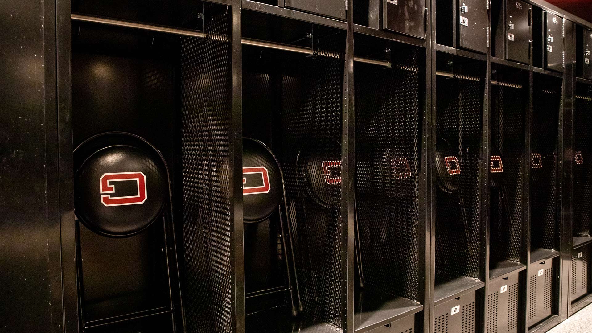 With the recent renovations to the women's locker rooms, each women's sports team has its own space.