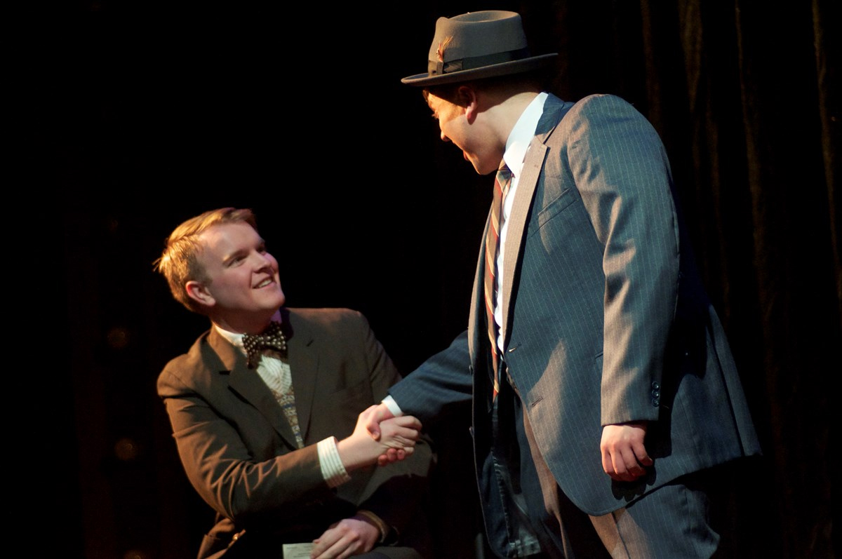 Scene from "Cabaret" a Guilford College Theatre Production in 2013.