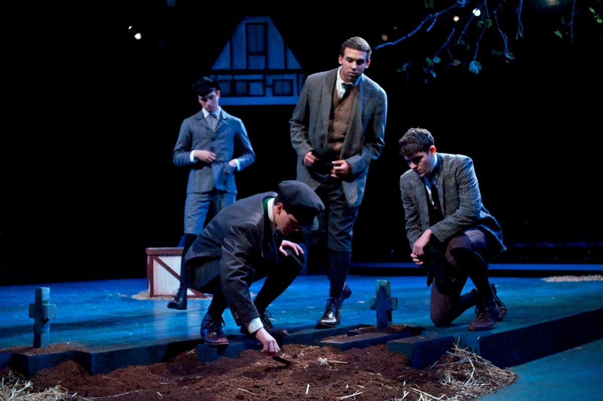 Scene from "Spring Awakening" a Guilford College Theatre Production in 2013.