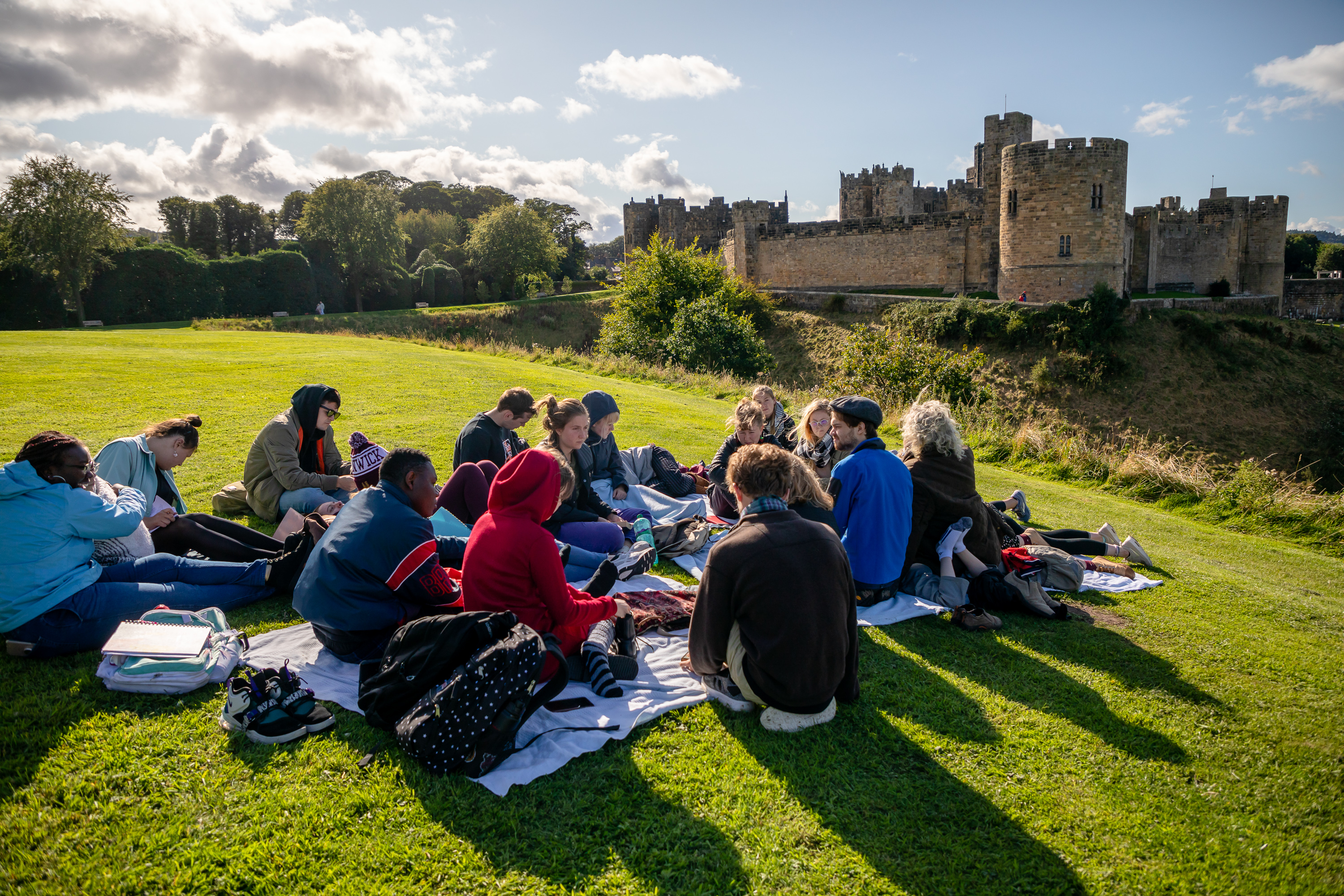 This experiential team-taught course took place in and on the grounds of Alnwick Castle in Northumberland, in the far northeastern reaches of England.